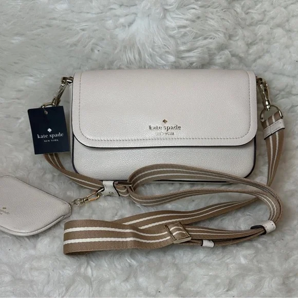 NWT Kate Spade ROSIE Crossbody Bag with Tan Strap & matching Coin pouch